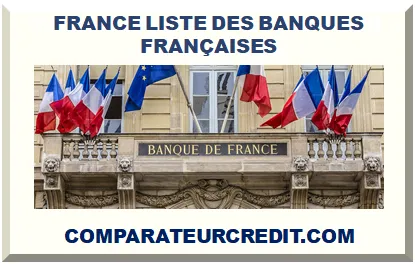 FRANCE LISTE DES BANQUES FRANÇAISES